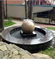 Сфера гранит фонтан 3D шар (518901) ∅ 750 мм. Шатура 