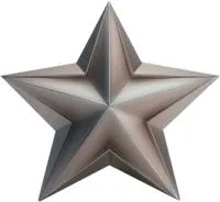 Звезда из нержавеющей стали декор на стелу в Шатуре (518508)