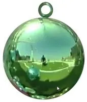 Ёлочный шар зелёный (518841) ∅ 400 мм. Шатура