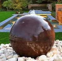 Сфера КОРТЕН - ШАР ФОНТАН 3D (518902) ∅ 850 мм. Шатура 