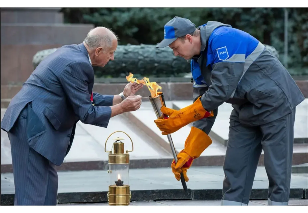 Лампа для переноса вечного огня в Шатуре 
