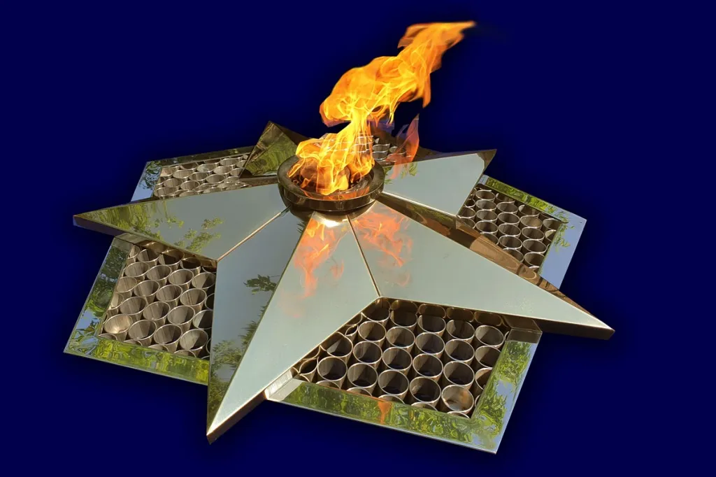 Вечный огонь звезда с газовой в Шатуре 